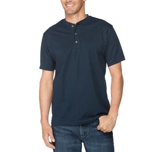 LL Bean black slim short sleeve Henley